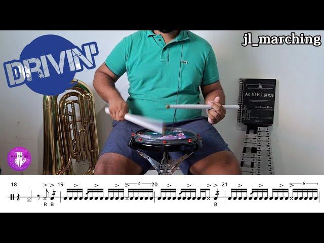 DRIVIN' // Drumline Cadence // by Timm Pieper | Snare Drum Cover: Jonas Luiz