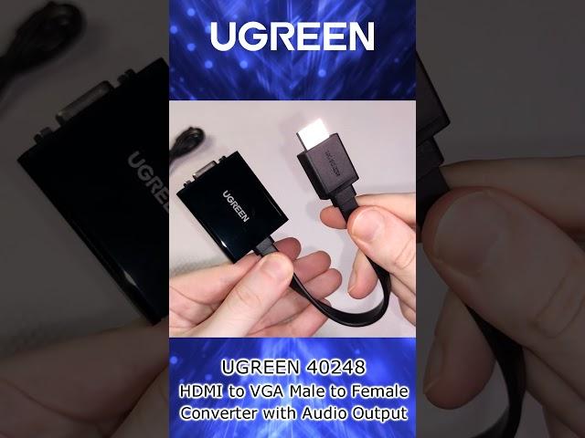 Ugreen HDMI to VGA Adapter Cable with Audio Output