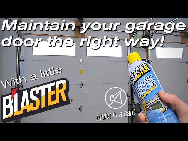 How To Properly Lubricate Your Garage Door. DIY Garage Door Maintenance.