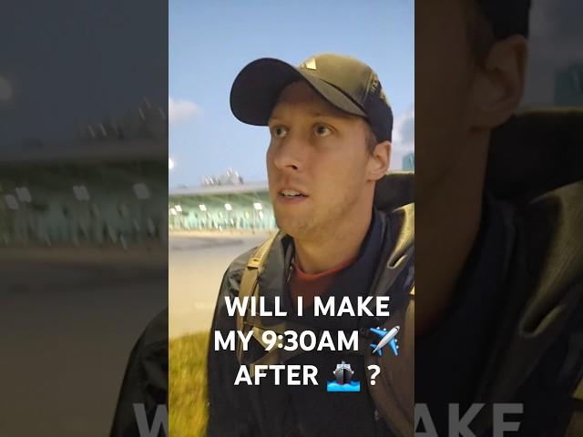 How early is TOO early to fly out after a cruise? ️  #minimalisttravel #cruise #travelvlog #flight