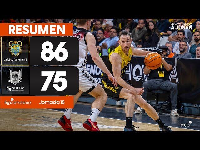 La Laguna Tenerife - Surne Bilbao Basket (86-75) RESUMEN | Liga Endesa 2024-25