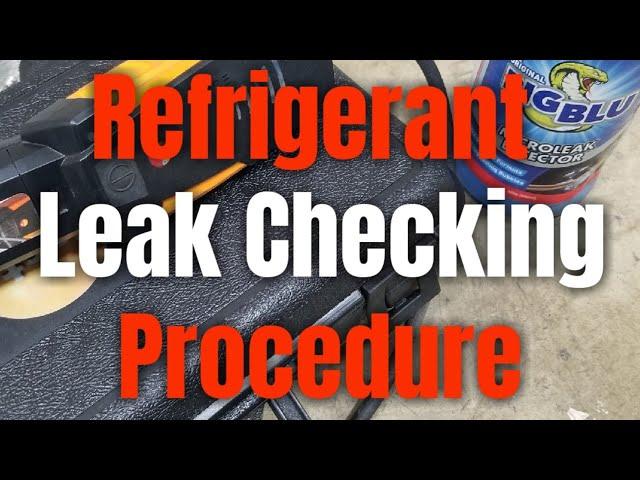 HVAC - Refrigerant Leak Check On A Walk In Cooler