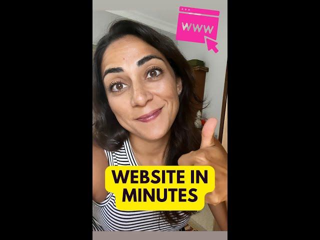 I created this website in minutes and didn't need to know code