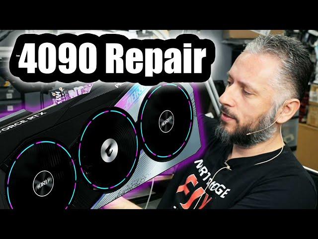 Gigabyte Aorus 4090 Power connector Repair - We have a problem