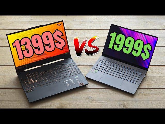 CHEAP vs EXPENSIVE Gaming Laptop - Asus Zephyrus G14 vs TUF A15 (2024) COMPARISON