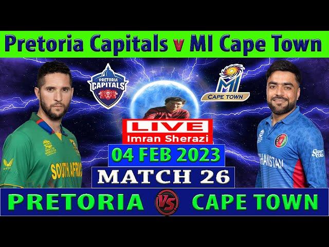 Pretoria Capitals vs MI Cape Town | PC vs MICT | SA20 League 2023 | Cricket Info Live Commentary