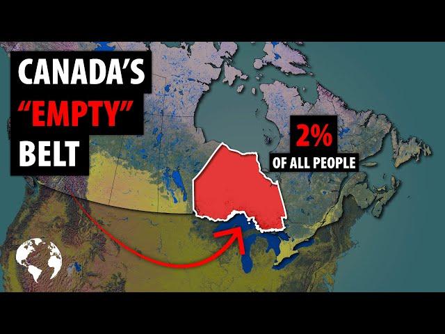 Why So Few Canadians Live In This HUGE Area In The Middle Of Canada