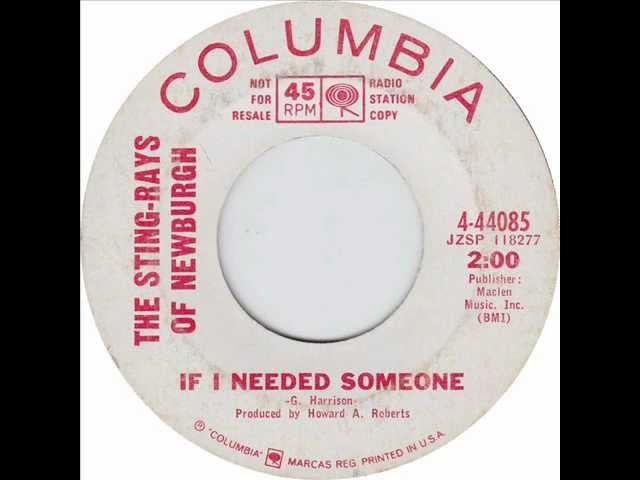 The Sting-Rays Of Newburgh - If I Needed Someone (1967)