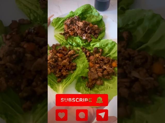 Asian lettuce wraps! A healthy concept #healthyfood #healthylifestyle #2025goals  #asianfood
