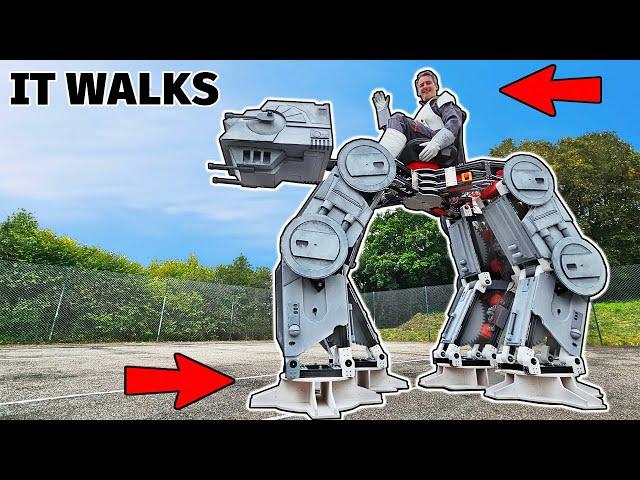 I built a Star Wars AT-AT that I can RIDE ON