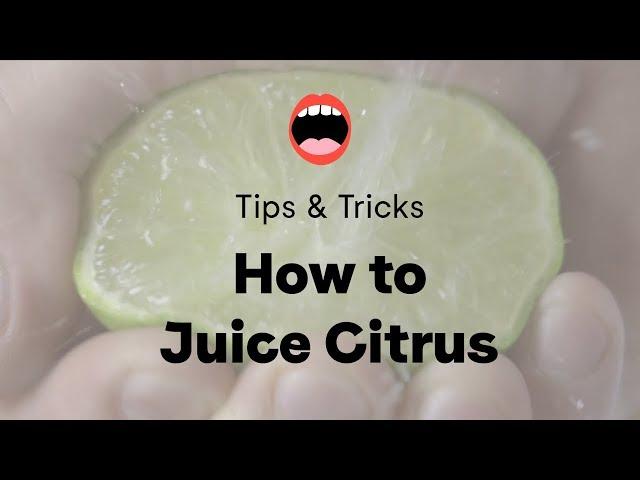 How To Juice Citrus | Chef Daniel Holzman | Project Foodie