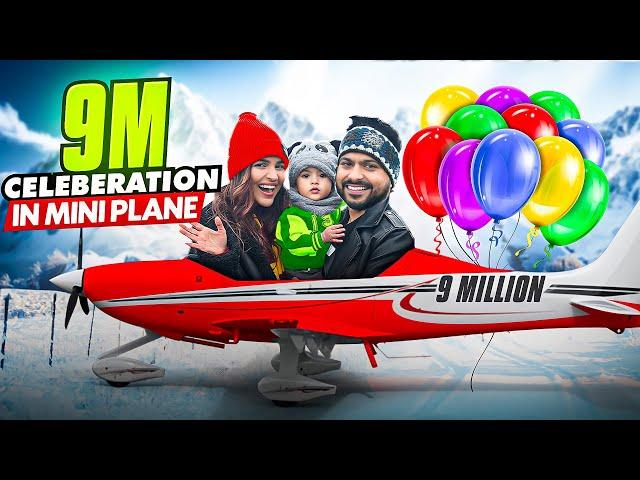 FLYING on SMALLEST PLANE Ever ️ (9 Million Celebration at 30,000 ft)