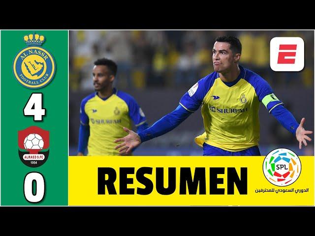 GOLAZO DE CRISTIANO RONALDO mete Al Nassr en la lucha por el título. Goleada 4-0 | Saudí Pro League