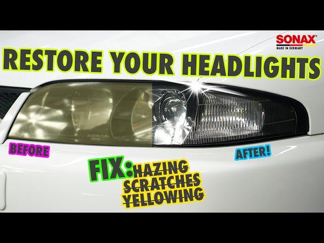 How To Fix & Restore Yellow, Faded & Weathered Headlights!