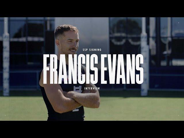 Raw reaction: What's it like becoming a Blue? Hear from Francis Evans!