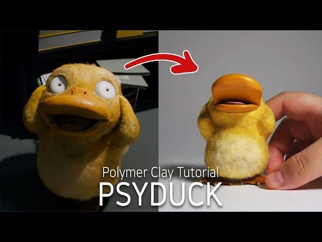 [DDIBOO] Polymer Clay Sculpture - PSYDUCK (Pokemon Detective Pikachu)