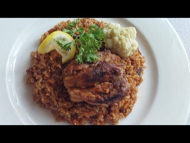 Chicken Kabsa with Cauliflower and Fresh Parsley (Arabic food )