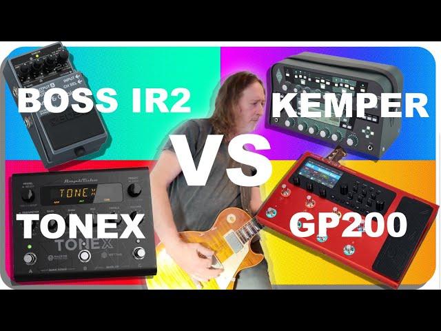 Having difficulty choosing? Kemper vs Valeton GP200 vs Boss IR2 vs Tonex - Digital Amp Shootout.