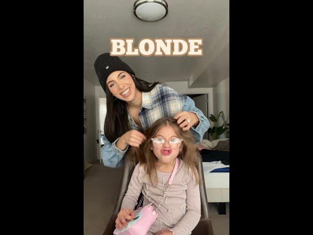 My 5 Year Old Wants To Go Blonde ‍️🫣 #shorts #hair #vlog