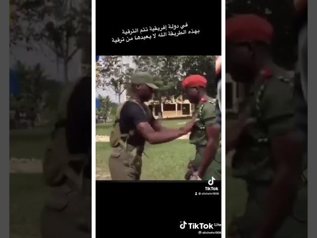 الترقيات العسكرية في دولة أفريقية @منوعاتعلىكيفكومزاجك