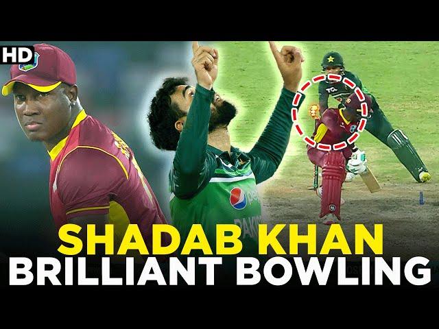 Shadab Khan Brilliant Bowling | Googly Master Shadab Khan | Pakistan vs West Indies | PCB | MO2A