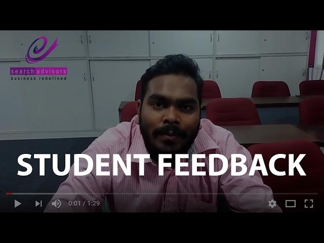 Digital Marketing Training Feedback Video by Mr. Arumugham - ESearch Advisors