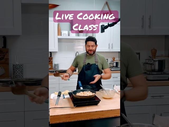 Live Cooking Classes Online! ‍   #shorts #cookwithachef