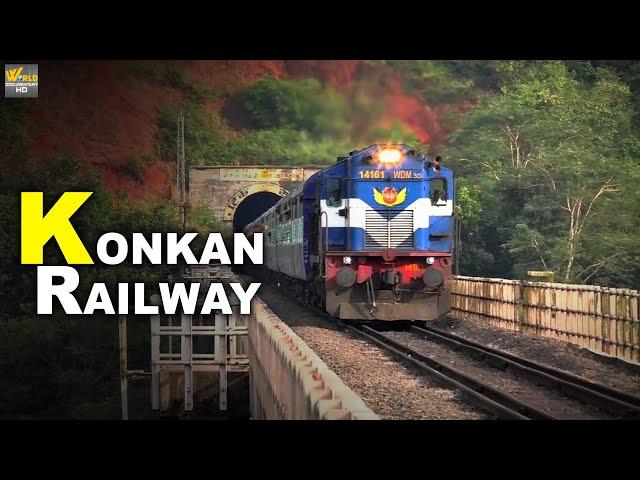 पहाडोके बीच से होके गुजरती है कोकण रेल | Making Of Konkan Railway | World Documentary