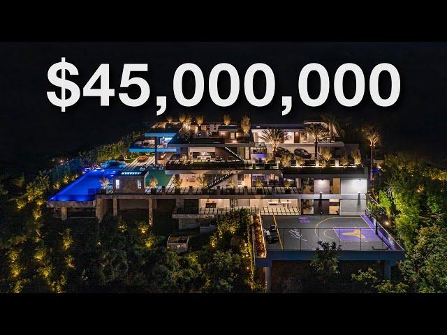 45 MILLION DOLLAR MANSION TOUR WITH KOBE BRYANT BASKETBALL COURT