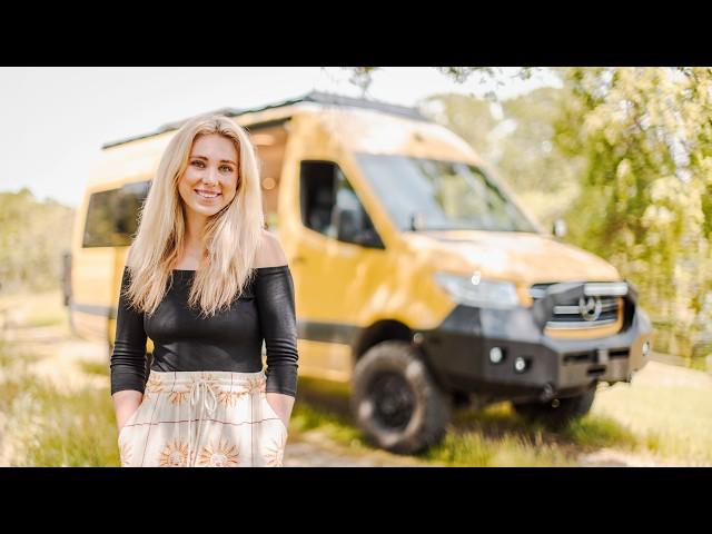 Her Custom DIY Adobe Camper Van - Solo Female Van Life