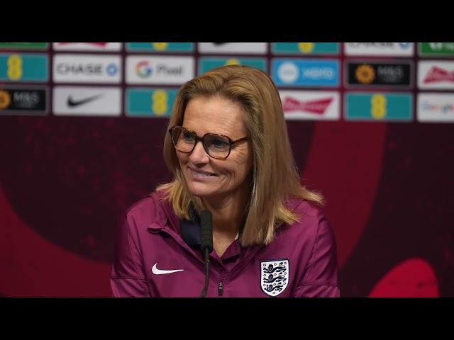 ENGLAND WOMEN PRESS CONFERENCE: Sarina Wiegman Talks to the Media Ahead of England Friendlies