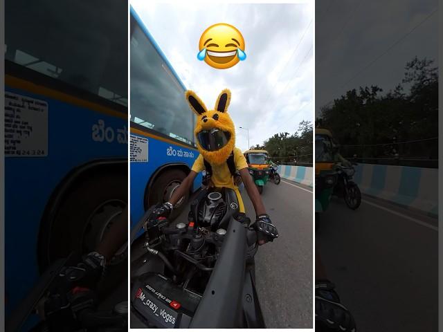 Bunny helmet ️ Funny reaction ……..#publicreaction #bunnyhelmet #mrcrazy