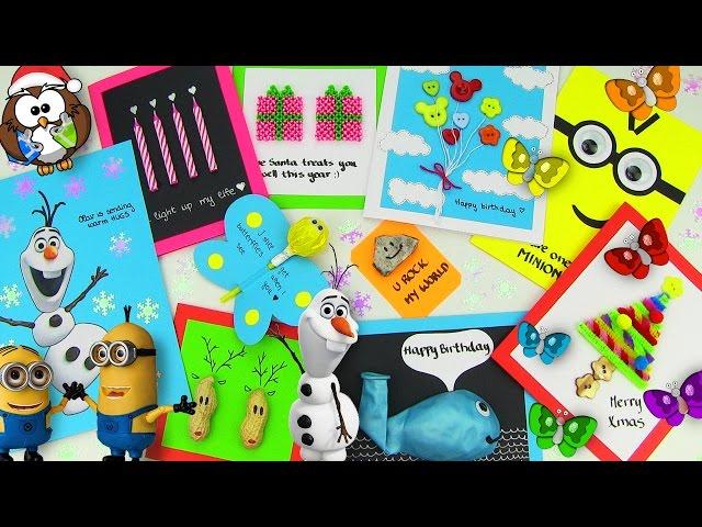 DIY Gifts! 10 Easy DIY Card Ideas (DIY Cards with Christmas Gifts, Birthday & Valentine's Day)