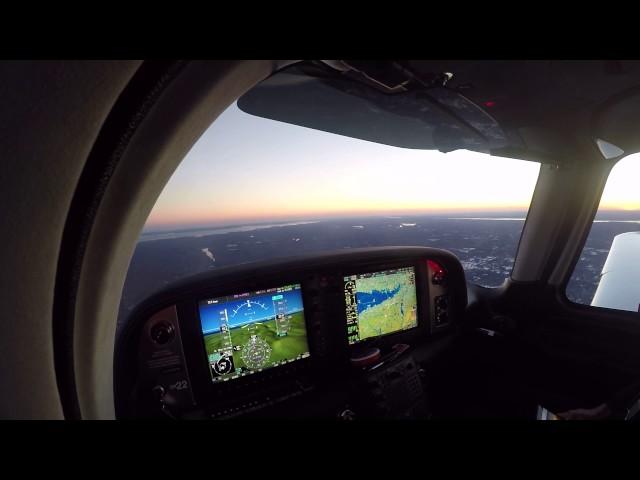 Sunset Flight With  Mom In The SR22