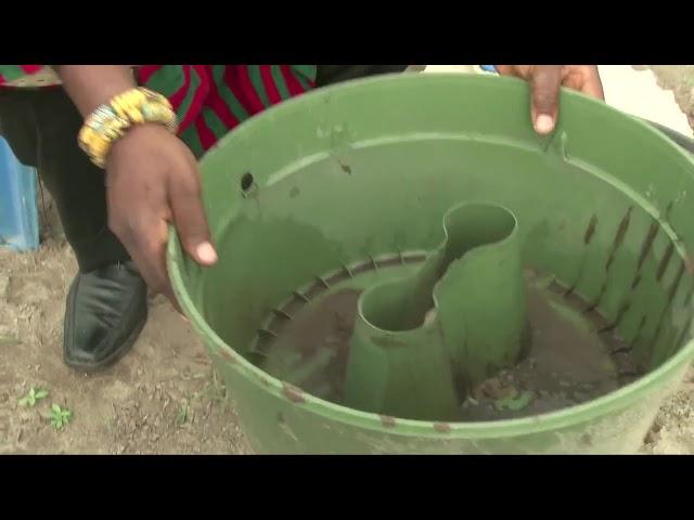 Changing dry land into productive land in Mafia-Anfoe (Ghana) with the Groasis Waterboxx