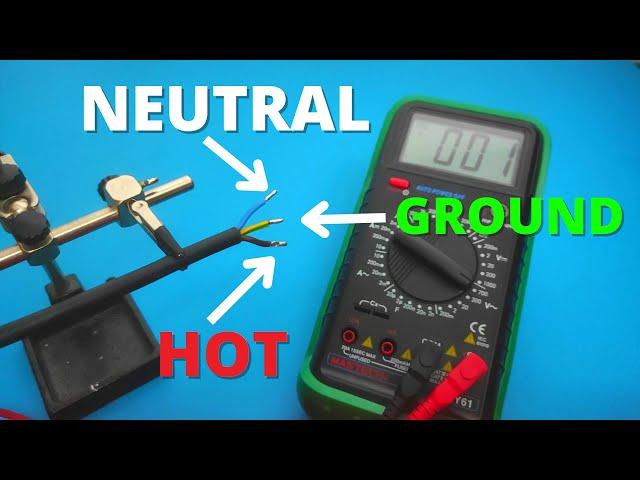 How to Identify Hot, Neutral and Ground Wires Using Digital Multimeter