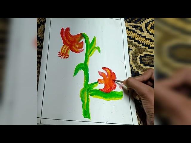 Flower Study||Water colour technique||RS Art Gallery||Drawing #Art work #Art #flower