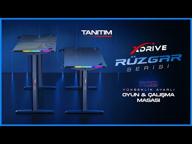 Oyuncu Masası Tanıtım xDrive Rüzgar Elektrikli Profesyonel Rgb Oyuncu Masası