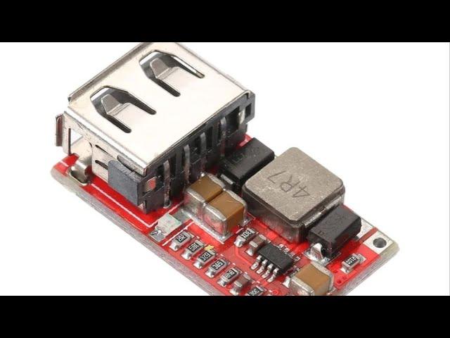 DC to DC 6-24V to 5V USB Output Step Down Power 3A USB Charger Module |@electronicsdukaan