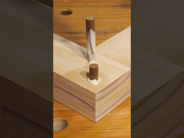 Pinned Open Slot Mortise And Tenon Joint (Bridle Joint) | Woodworking | ASMR #shorts