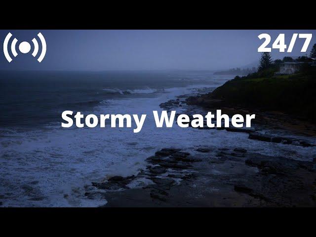 Ocean Thunderstorm Sounds: Stormy Sea Waves, Heavy Rain & Rolling Thunder Sounds: Nature White Noise