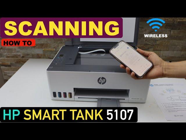 HP Smart Tank 5107 Scanning Multiple Pages.