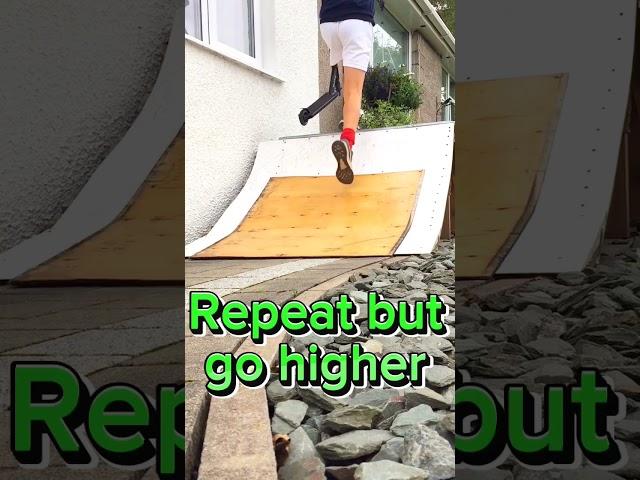 How to get out of a quarter- pipe on a stunt scooter