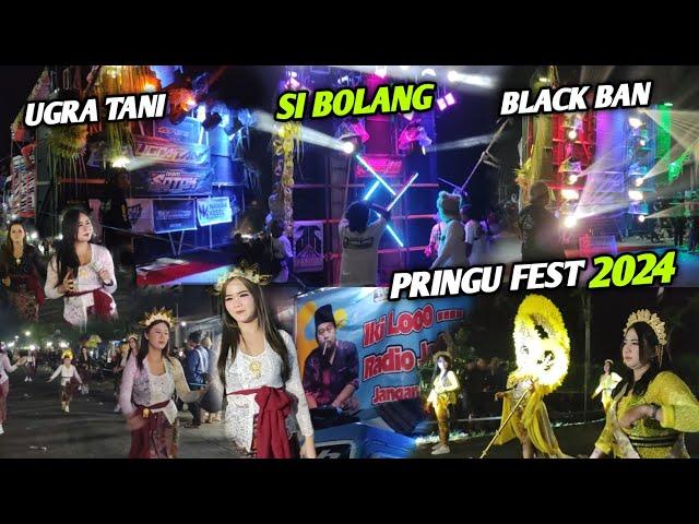 Di Luar dugaan Penonton Membludak..UGRA TANI,SI BOLANG & SOUND viral BLACK BAN Pringu Fest 2024