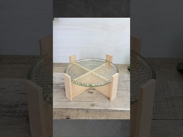 High-End Dollar Tree Hack  Glass Candle Stand DIY #dollartreediy #diyhomedecor