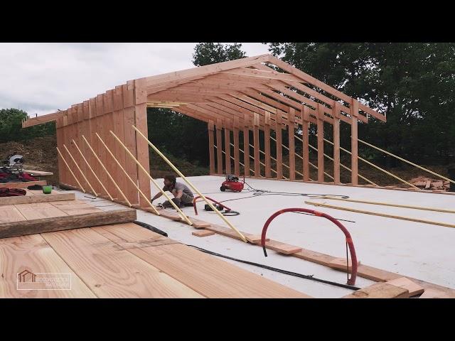 Autoconstruction d'une maison bois - Timelapse