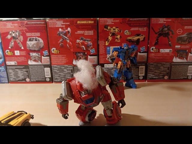 sentinel prime l kill ironhide Transformers stop motion