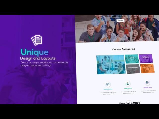 Best Education & LMS WordPress Theme Preview - ThemeXpert