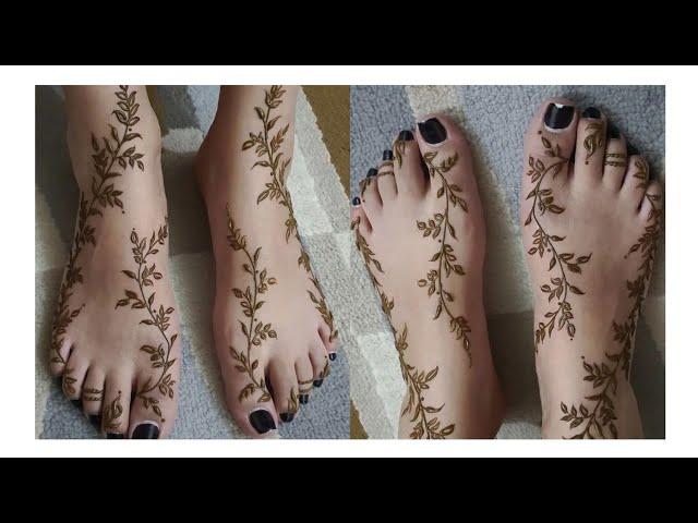 Easy bridal feet mehndi design | feet mehndi designs |pairon ki mehandi |mehndi design 2023