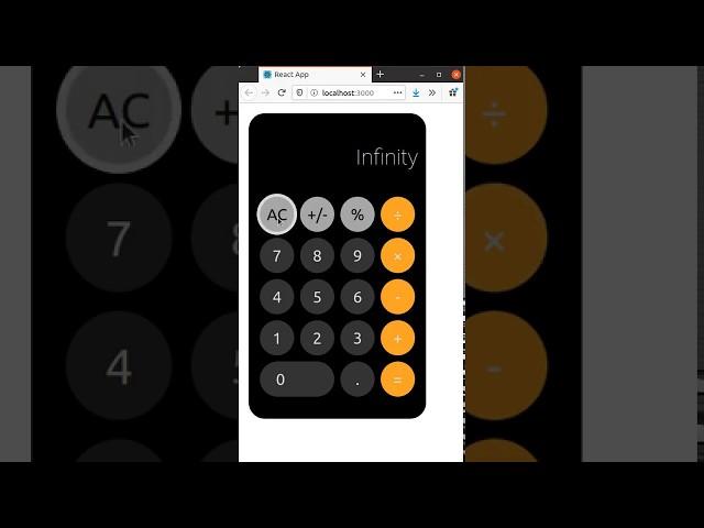 iOS-style calculator with React: icalculator